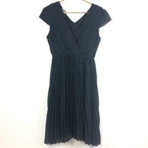 Instant Vintage S/M Black cap sleeve dress